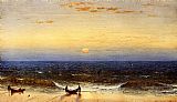 Sanford Robinson Gifford Famous Paintings - Sunrise, Long Branch, New Jersey